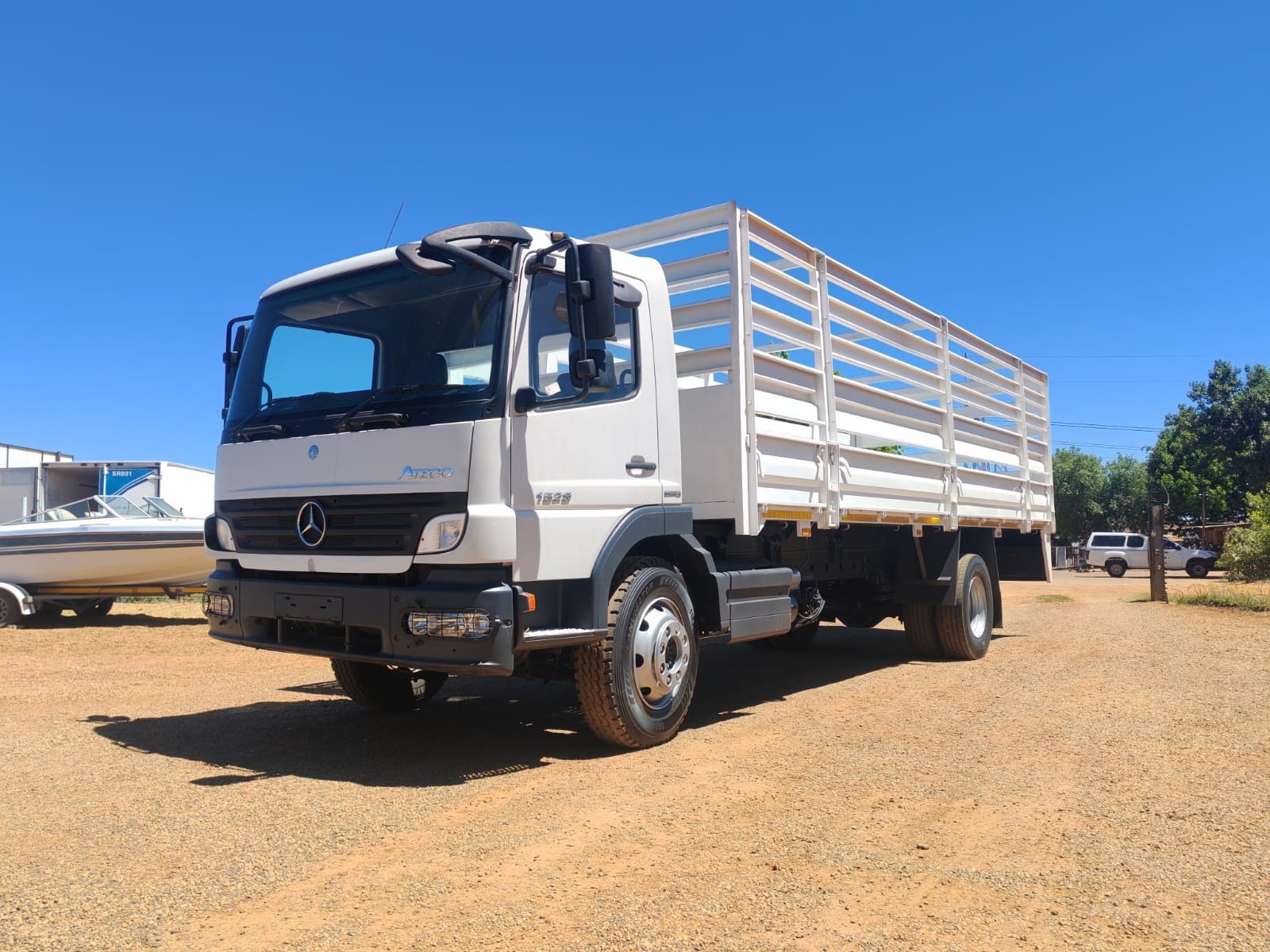 2005 Mercedes Atego 1528 Blue EC4 Cage Body Truck