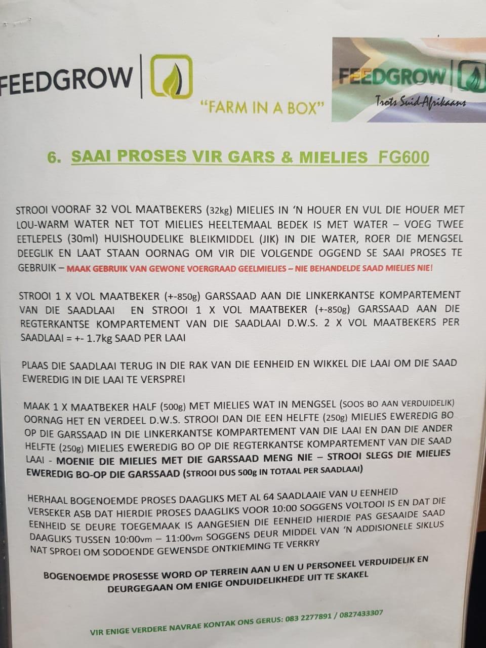 FARM IN A BOX FEEDGROW